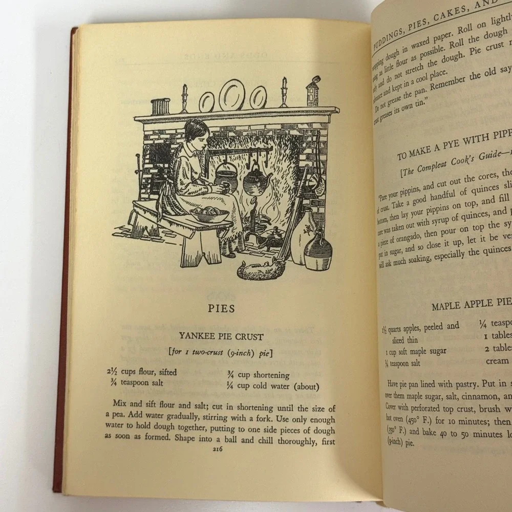 The Yankee Cook Book Imogene Wolcott 1963 New England Recipes Vintage Hardcover